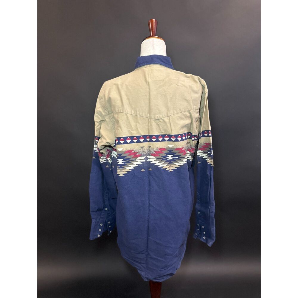 Vintage Southwest Print Western Shirt L
